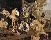 Max Liebermann At the swimming bath France oil painting artist